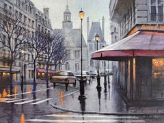 Alexei Butirskiy, "Rue Saint Dominique", 10x14,75 Paisaje urbano de París Acuarela
