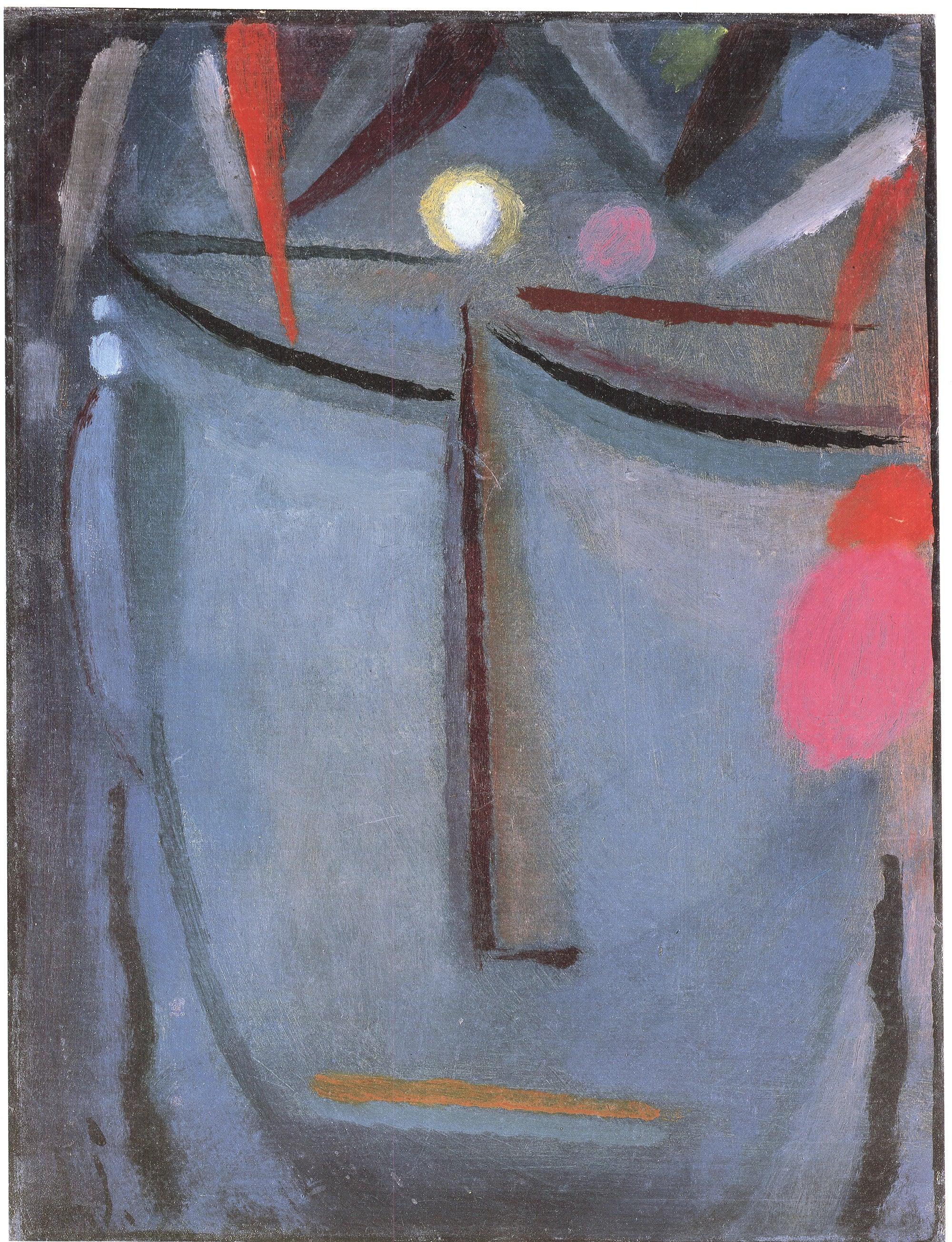 Couronne d'Epines - Gray Abstract Print by Alexej Jawlensky