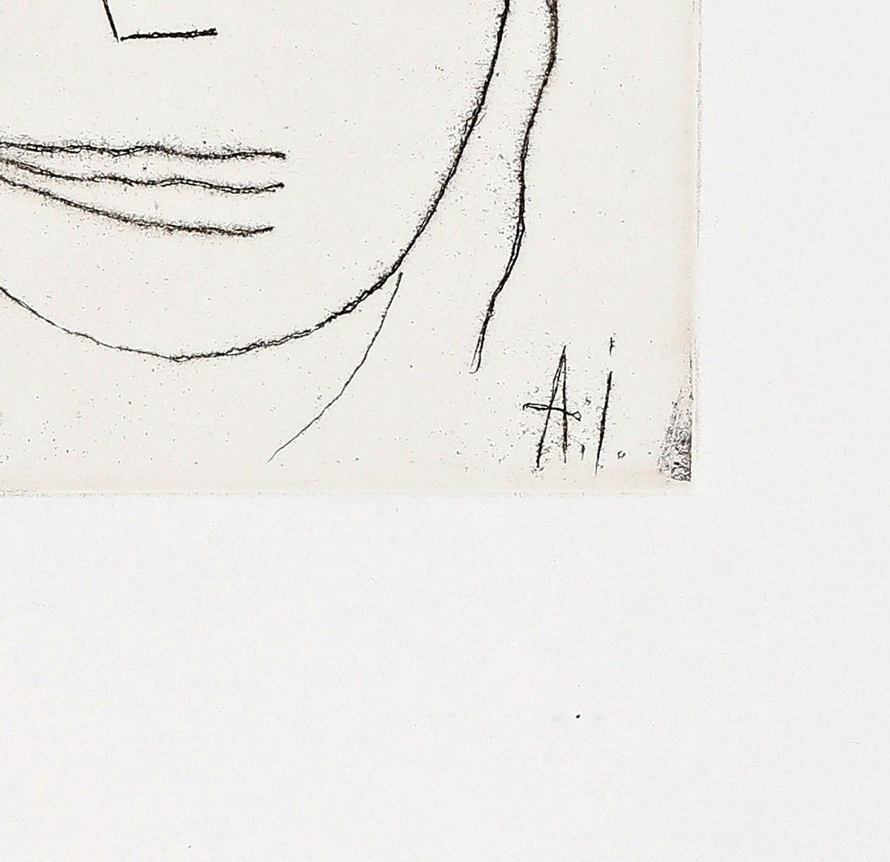 Kopf (Ergeben), 1923/2014, Expressionist Etching, Posthumous Limited Edition - Blue Rider Print by Alexej Jawlensky