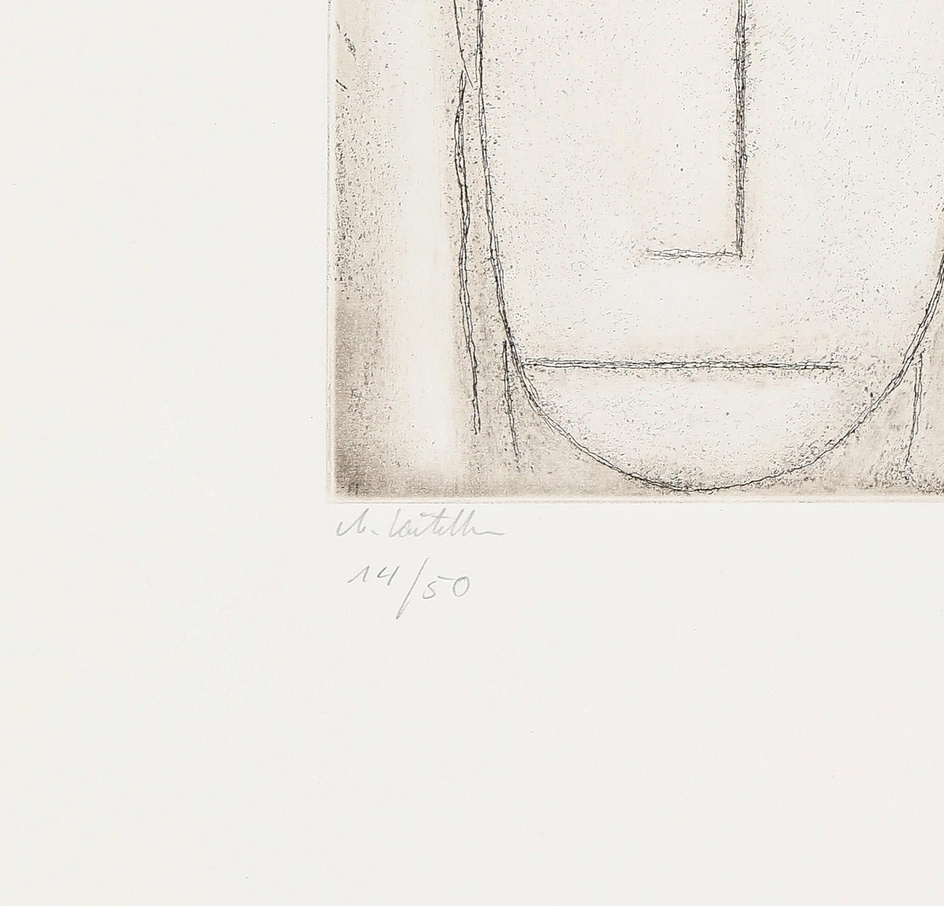 Kopf (Erstaunen), 1923/2014, Expressionist Etching, Posthumous Limited Edition - Blue Rider Print by Alexej Jawlensky