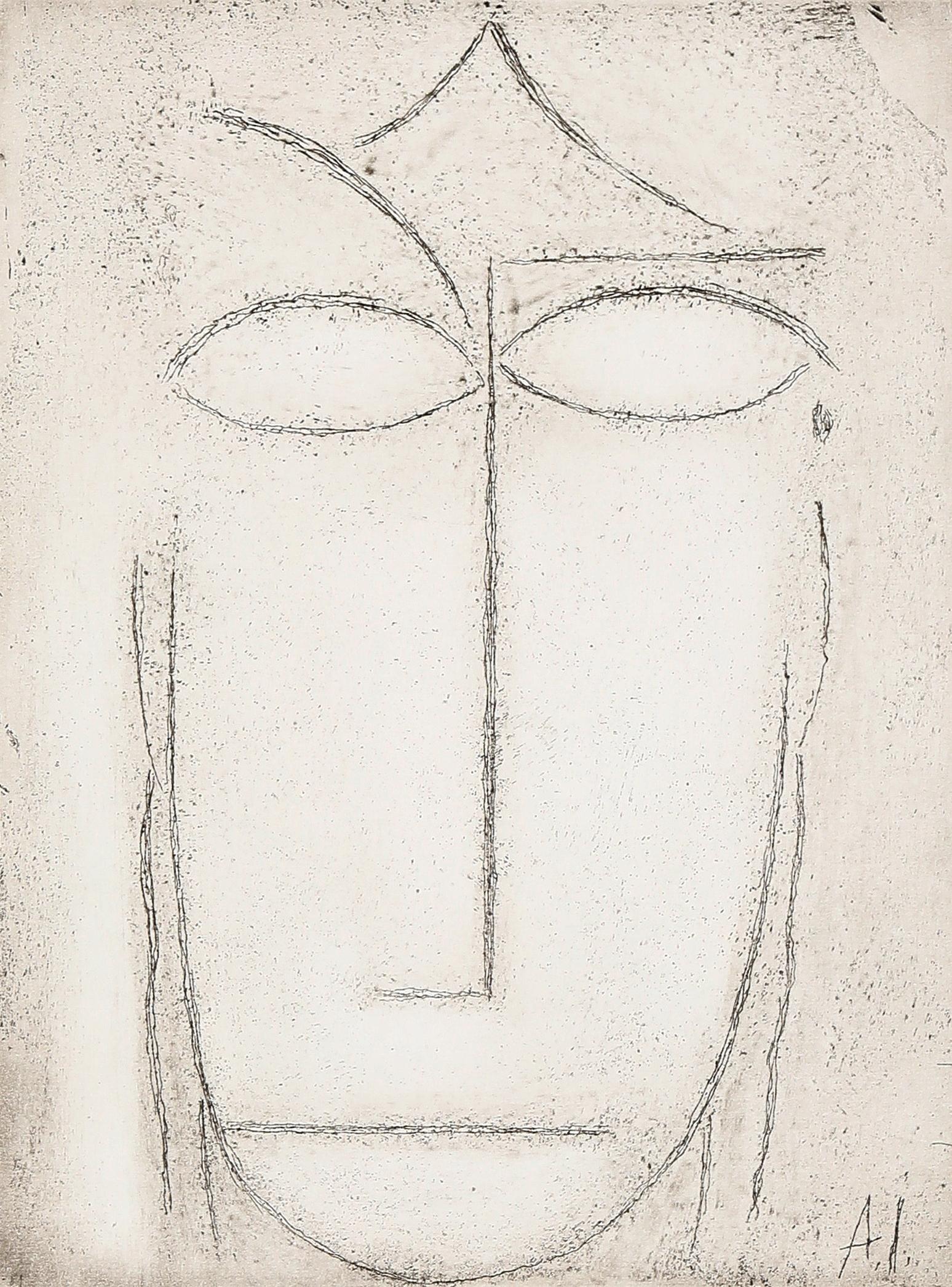 Kopf (Erstaunen), 1923/2014, Expressionist Etching, Posthumous Limited Edition For Sale 2