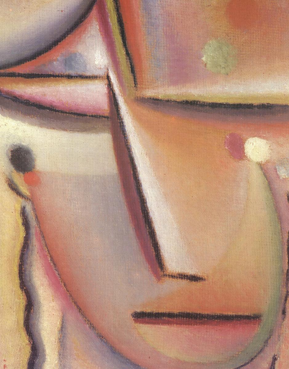 The Prayer - Brown Abstract Print by Alexej Jawlensky