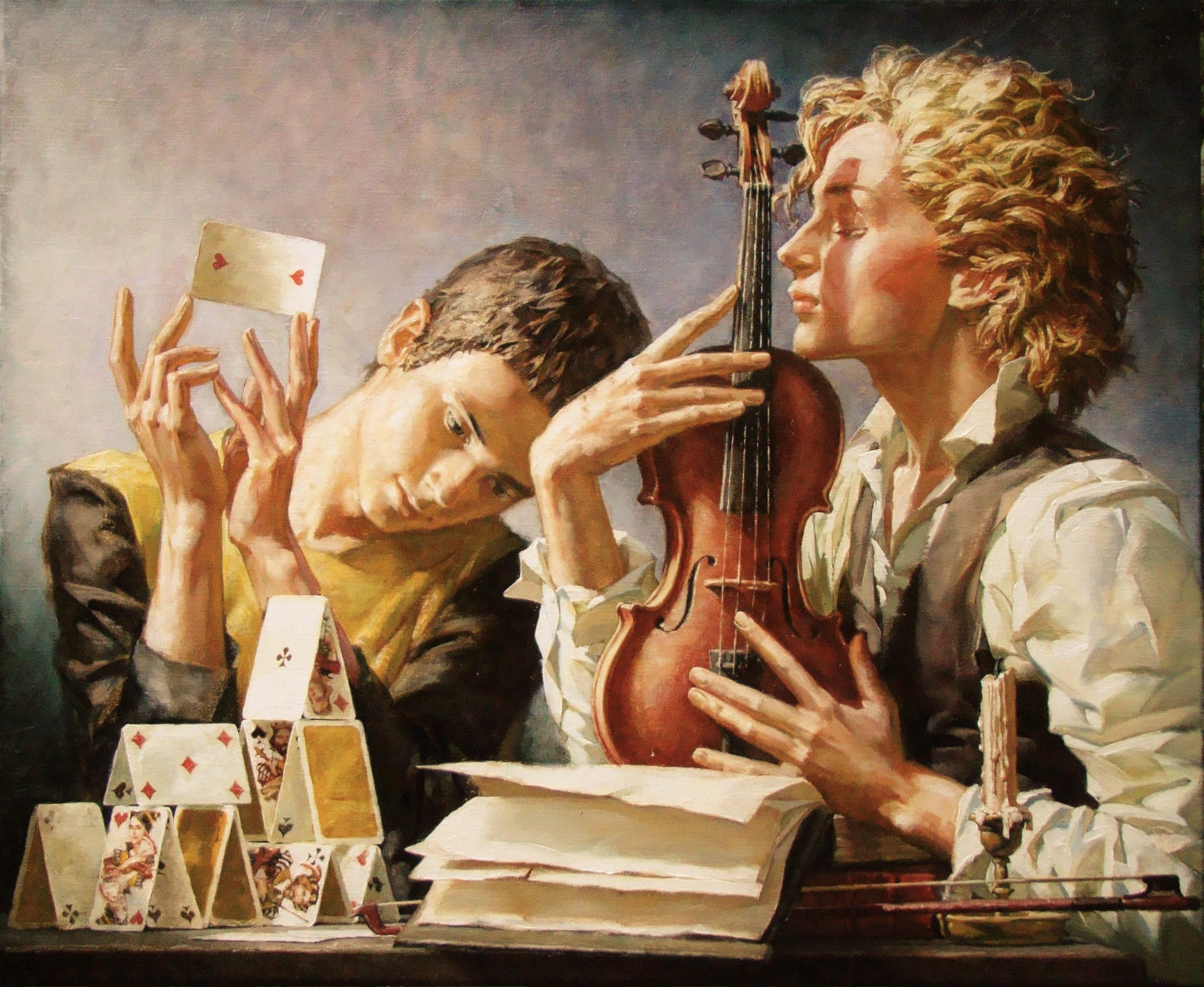 Figurative Painting di  Alexej RAVSKI  - Sognatori, 2020