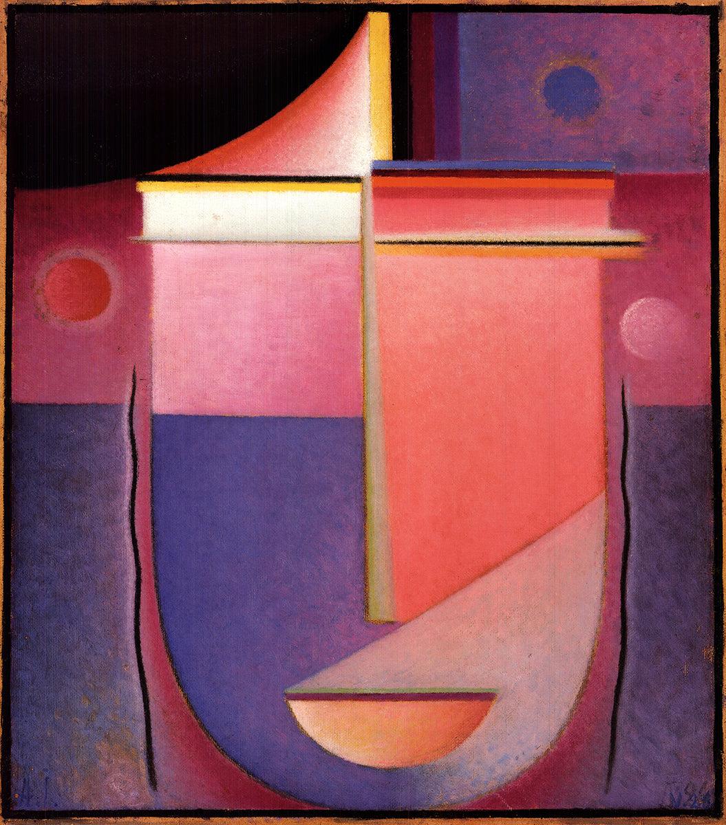 von Jawlensky 'Guardare dentro di sé - Luce rosata' - Print Moderno di Alexej von Jawlensky