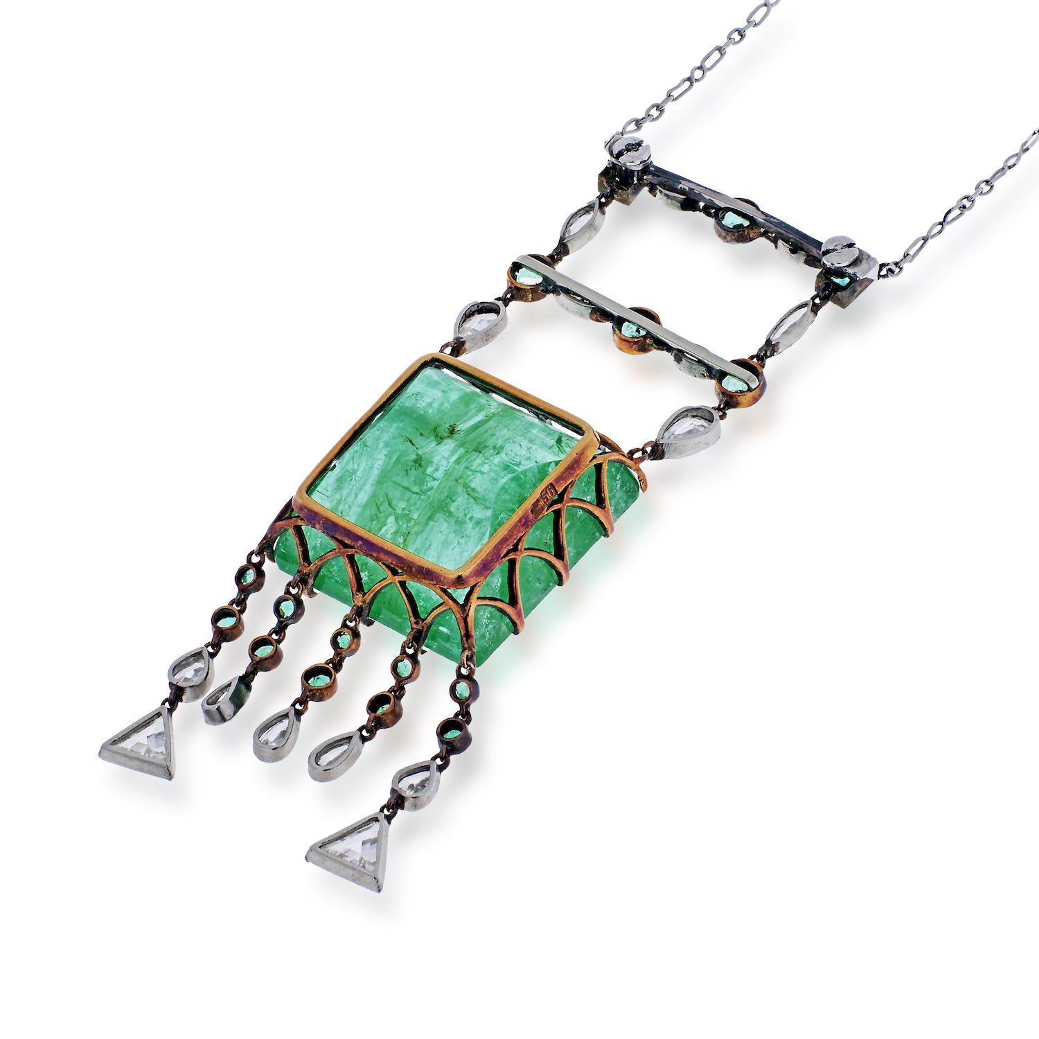 russian emerald necklace