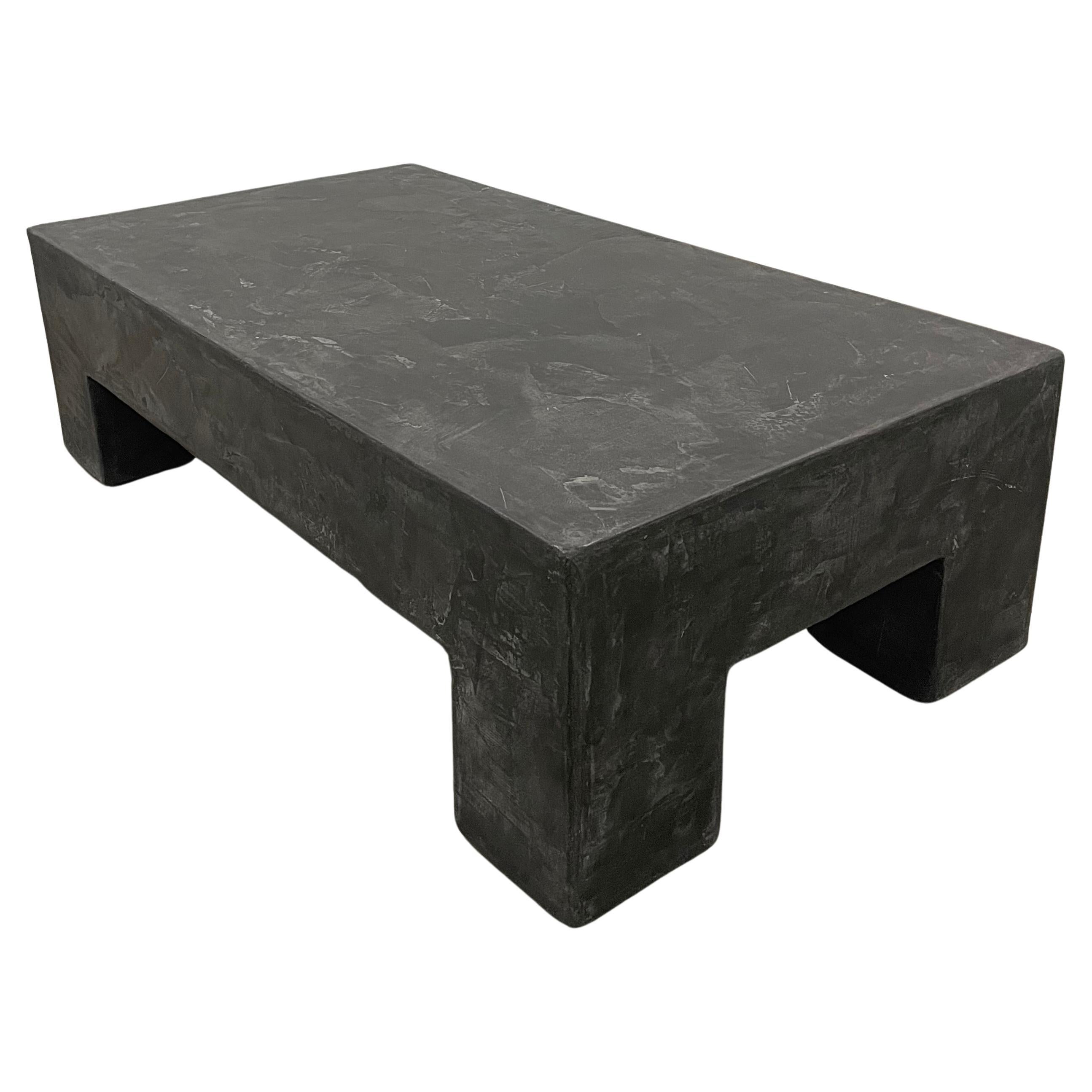 Alexey Krupinin, Coffee table, Black, Plaster 2024 For Sale