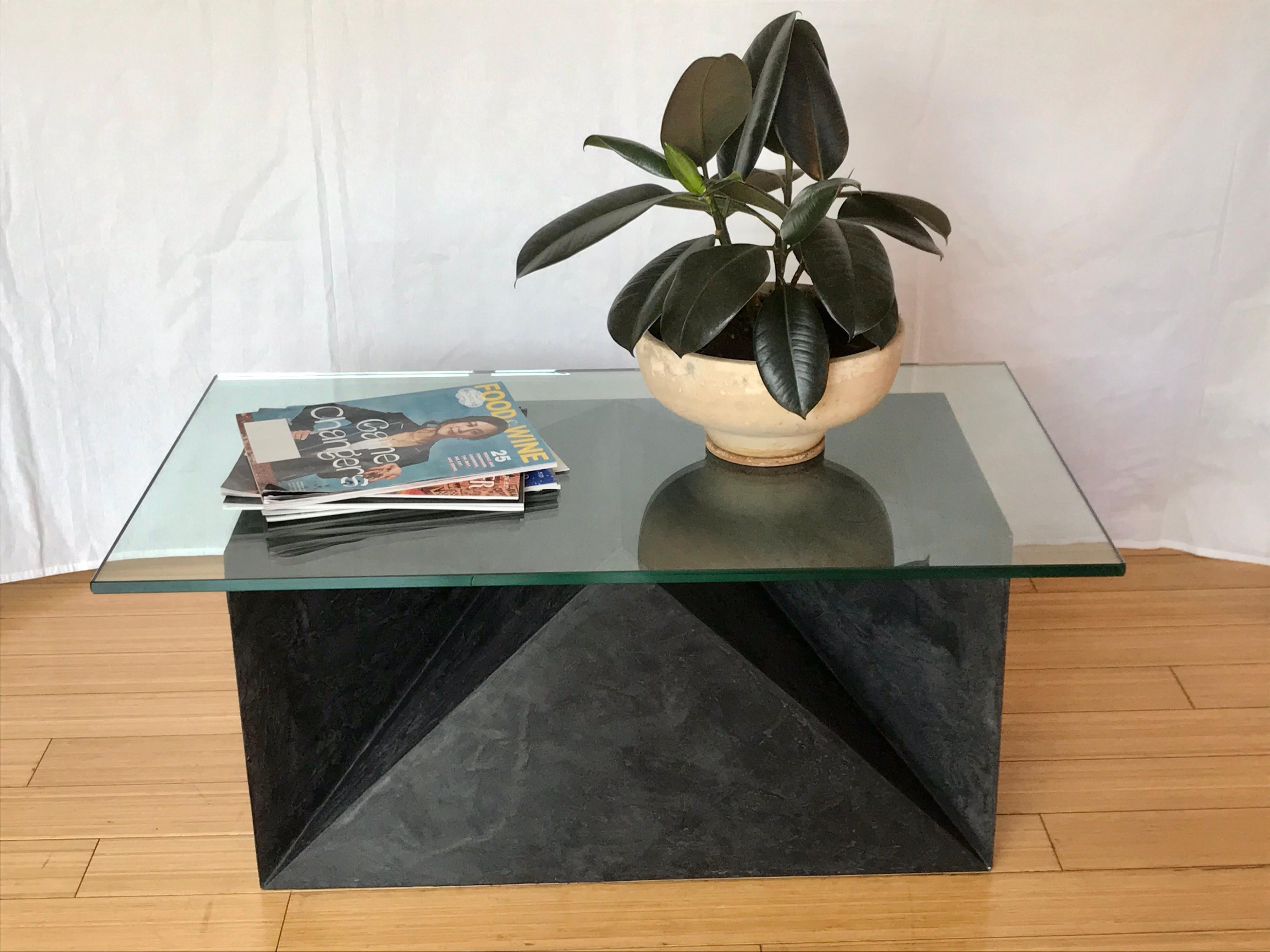 Hand-Painted Alexey Krupinin Geometric Coffee or Console Table, 2020