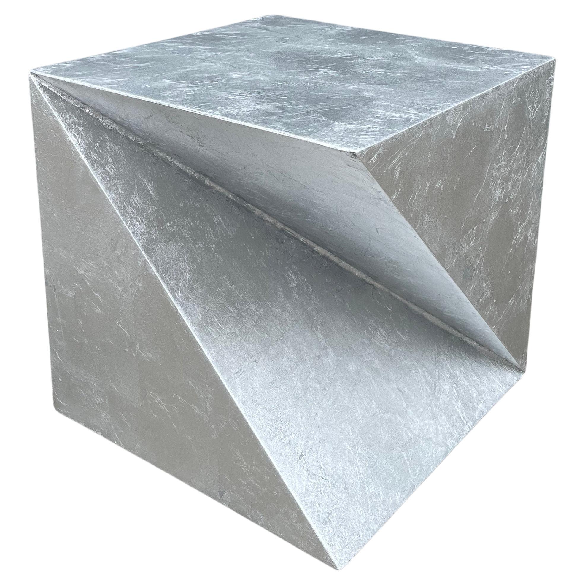 Alexey Krupinin, Interior Object/Side Table/Silver Leaf, United States, 2022 For Sale