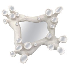 Alexey Krupinin, "Mycelium" Mirror Wall Sculpture, Plaster, United States, 2021