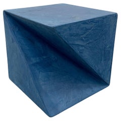 Alexey Krupinin, Object/side table, Blue, Plaster, 2024