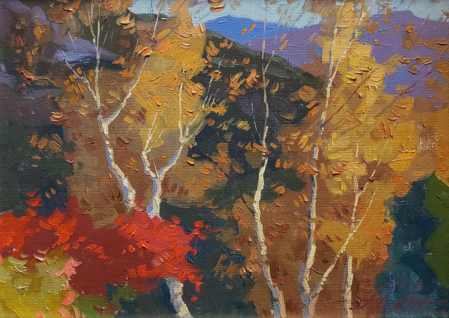 Les couleurs de l'automne - Impressionnisme Painting par Alexey Steele
