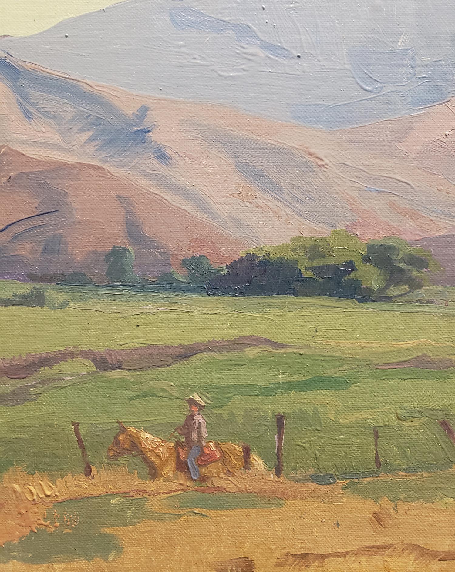 Morning at California Ranch - Realist Painting by Alexey Steele