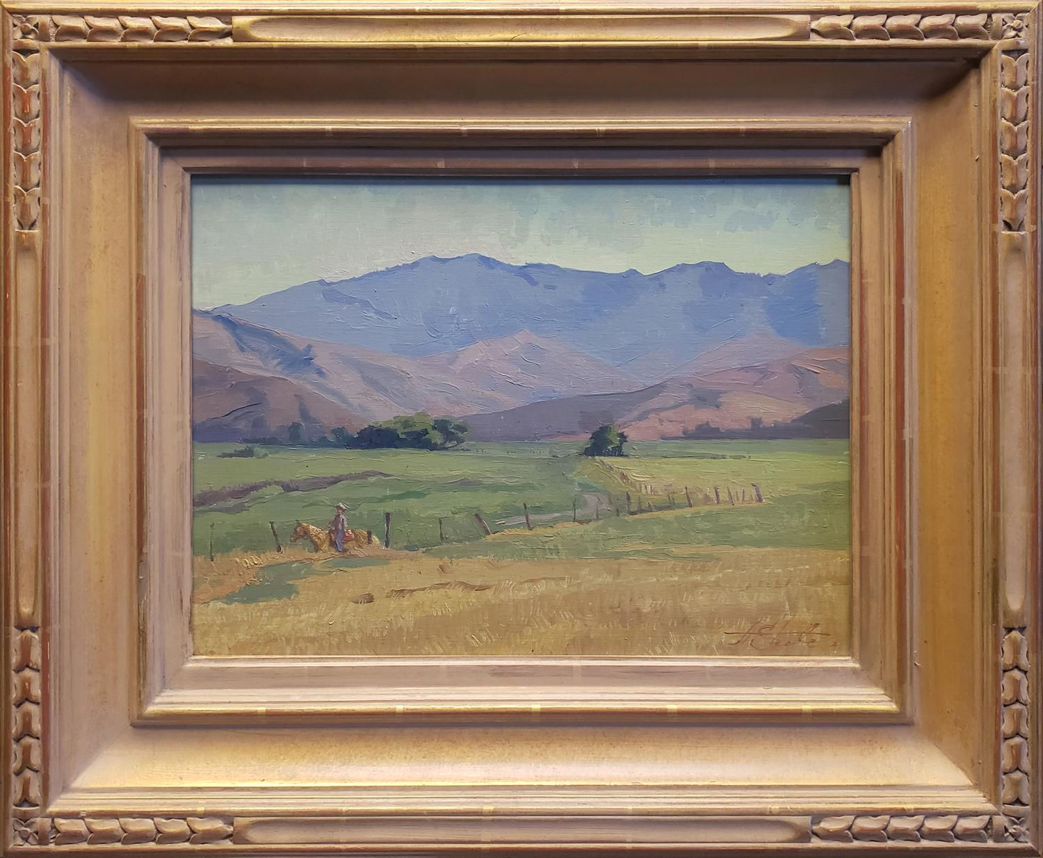 Morgen auf einer kalifornischen Ranch – Painting von Alexey Steele