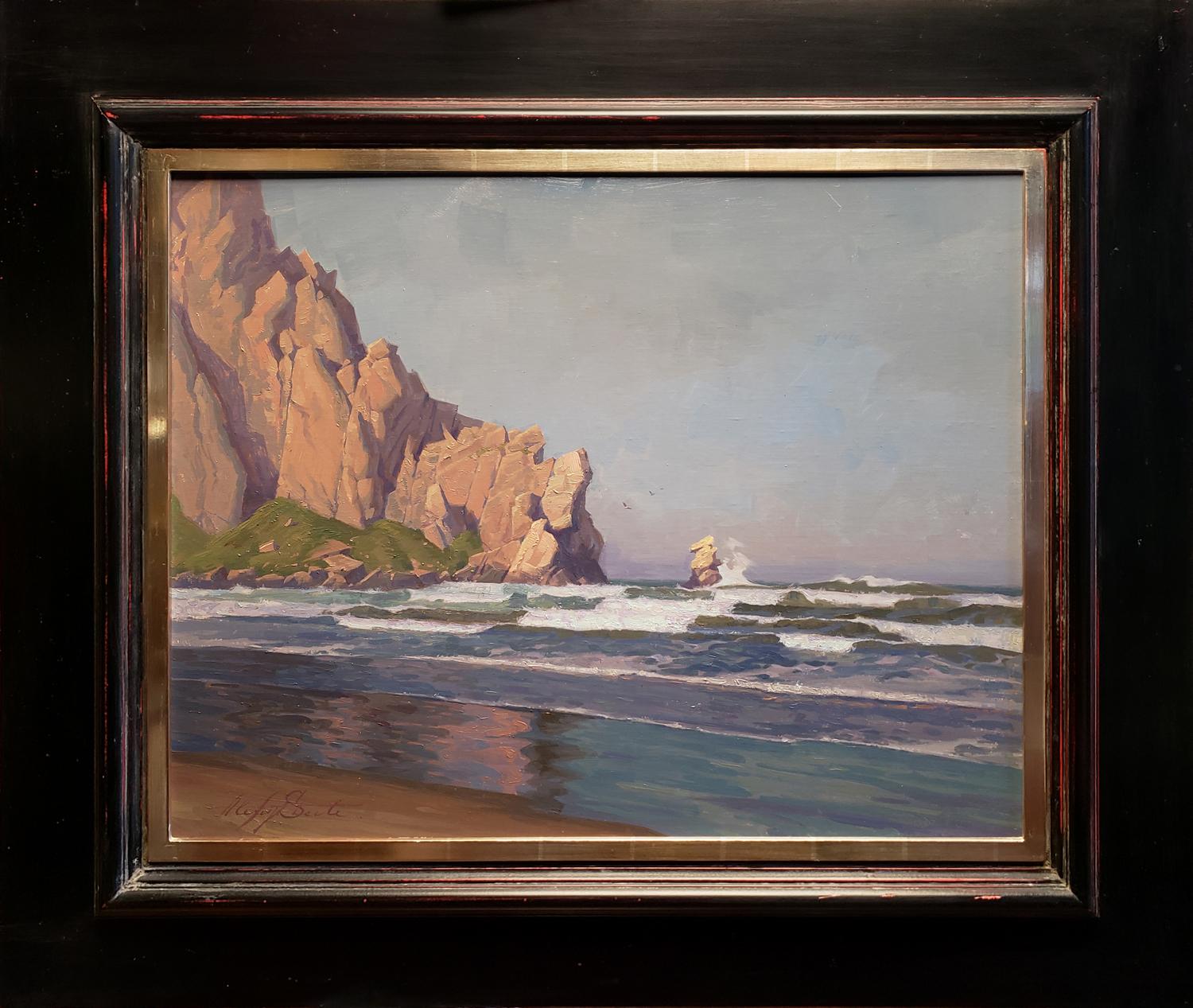 Morro Rock (Impressionismus), Painting, von Alexey Steele
