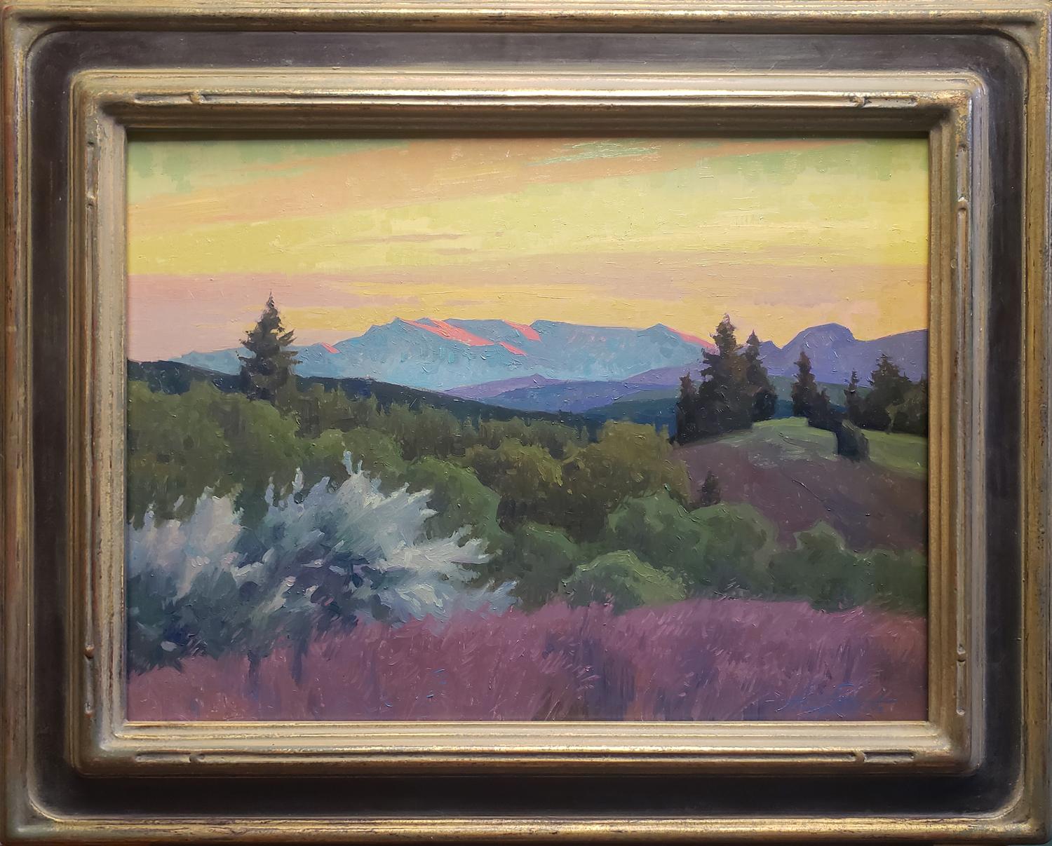 Sunrise at Camp Big Horn; Lake Arrowhead - Painting by Alexey Steele