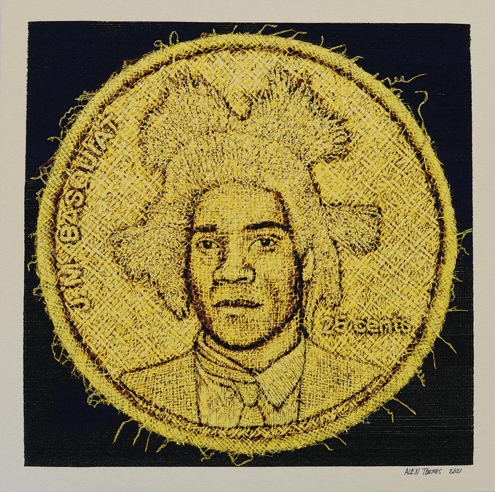 Erbsenbaumholz-Schale – Mixed Media Art von Alexi Torres