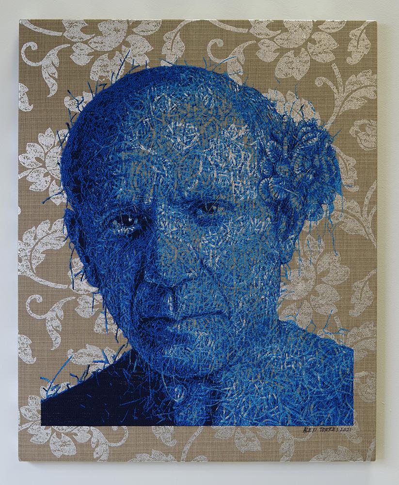 Blue Picasso - Mixed Media Art by Alexi Torres