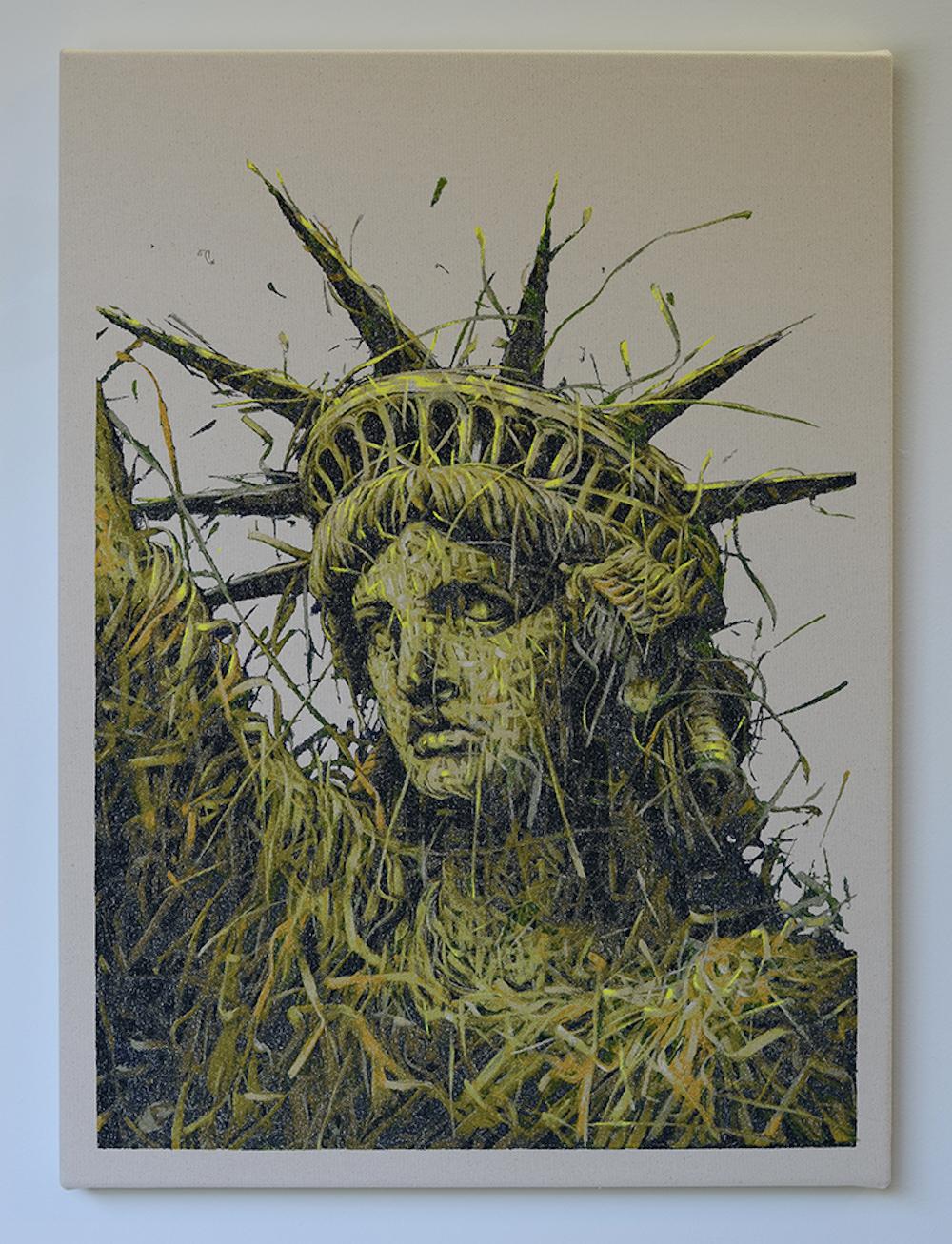 Liberty II - Mixed Media Art by Alexi Torres