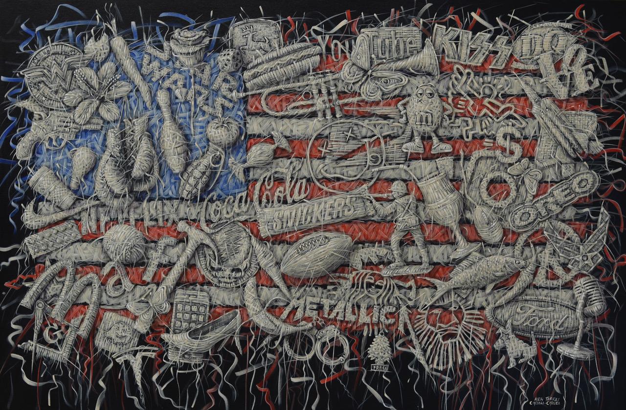 "America la grande" - Painting di Alexi Torres