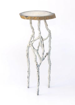 Alexia 3 Drink Table with Agate Top by Fakasaka Design