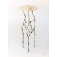 Alexia 3 Drink Table with Onyx Marble Top by Fakasaka Design