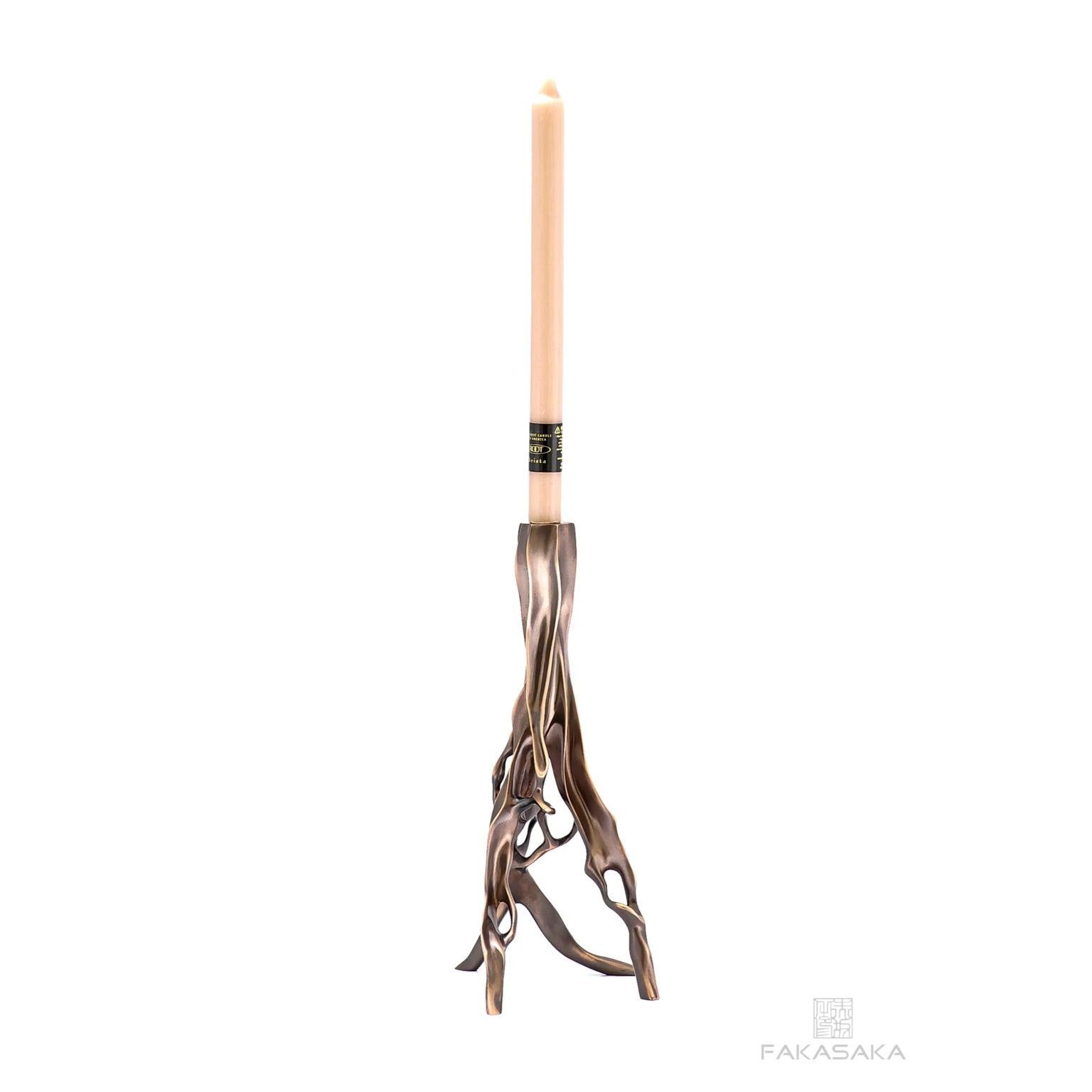 Bronze Alexia Candleholder by Fakasaka Design For Sale