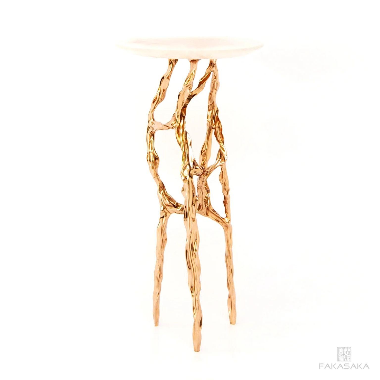 Alexia Drink Table with Onyx Top by Fakasaka Design In New Condition For Sale In Geneve, CH