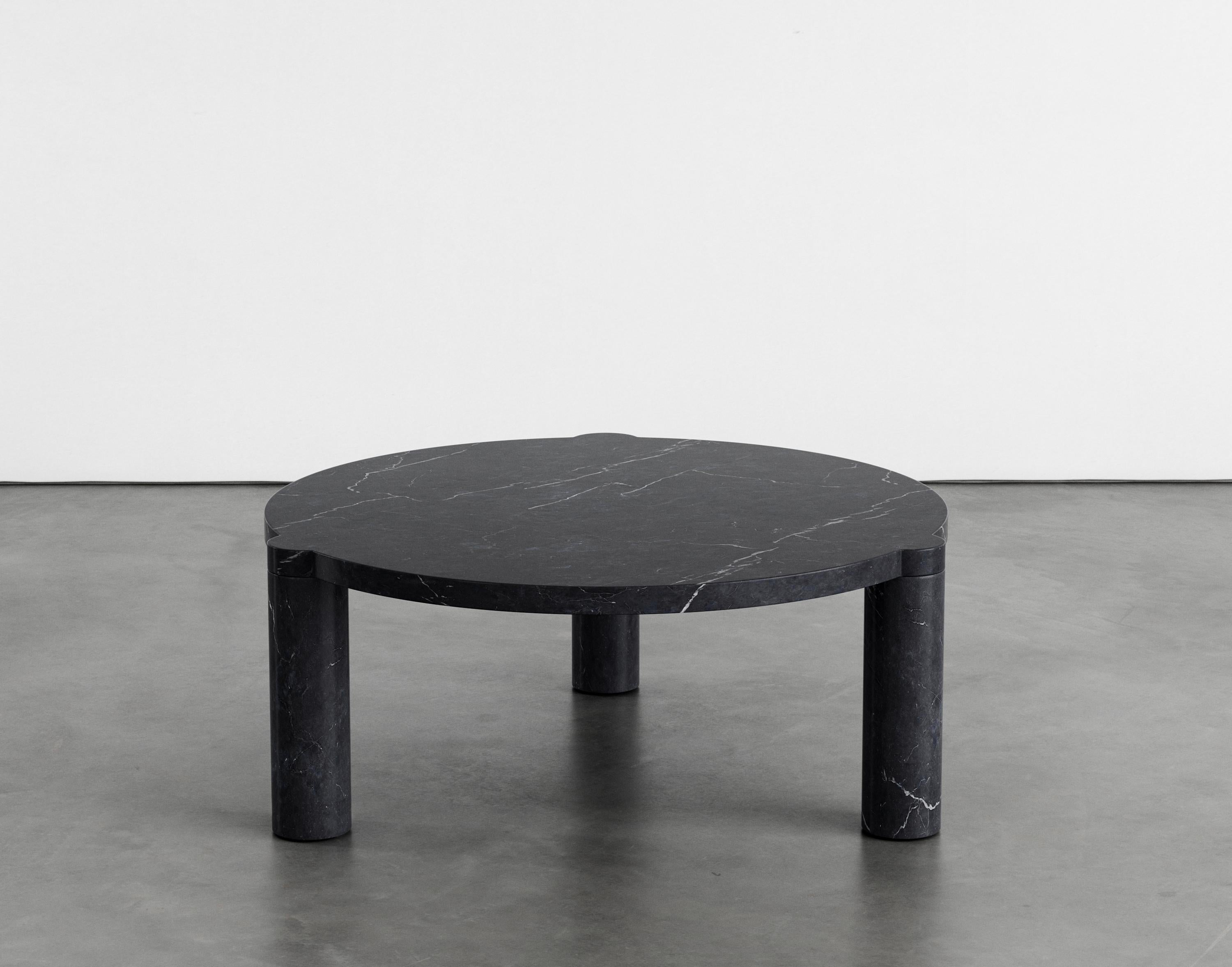 Moderne Table basse en marbre Alexis 80 par Agglomerati en vente