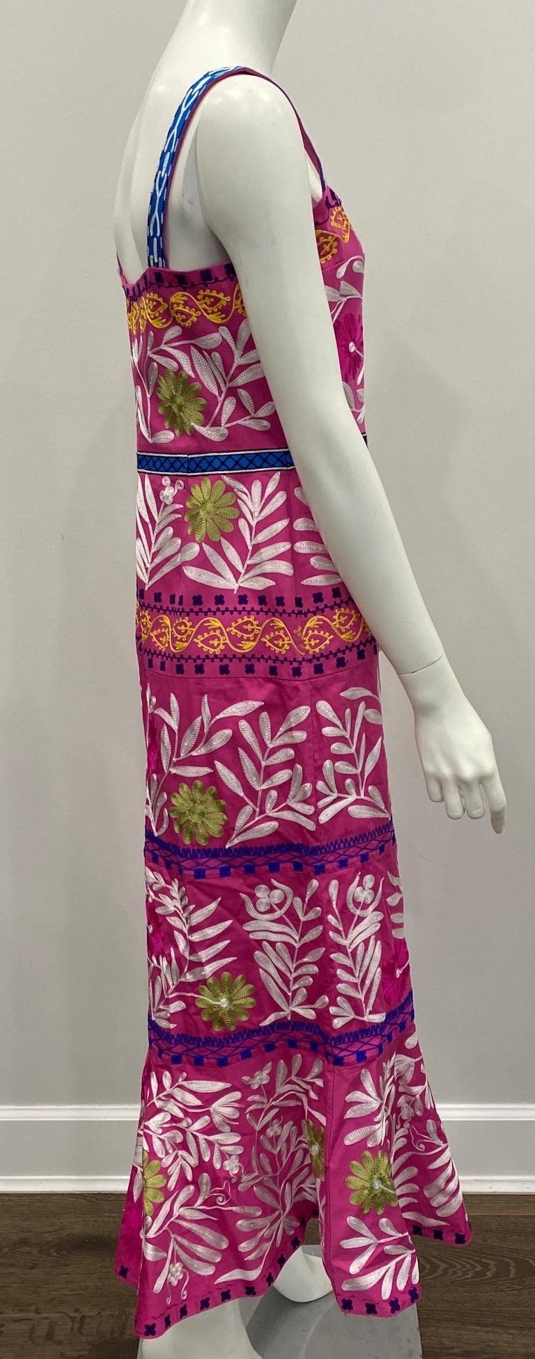 alexis alora embroidered cotton midi dress Alex Cotton Midi Dress Breezy Blue Stripe / SM