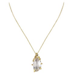 Alexis Bittar 18 Karat Gold Diamond and Gemstone Pendant Necklace FN33N023