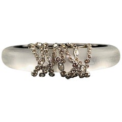 ALEXIS BITTAR Klares Lucite-Silber-Strass-Armband
