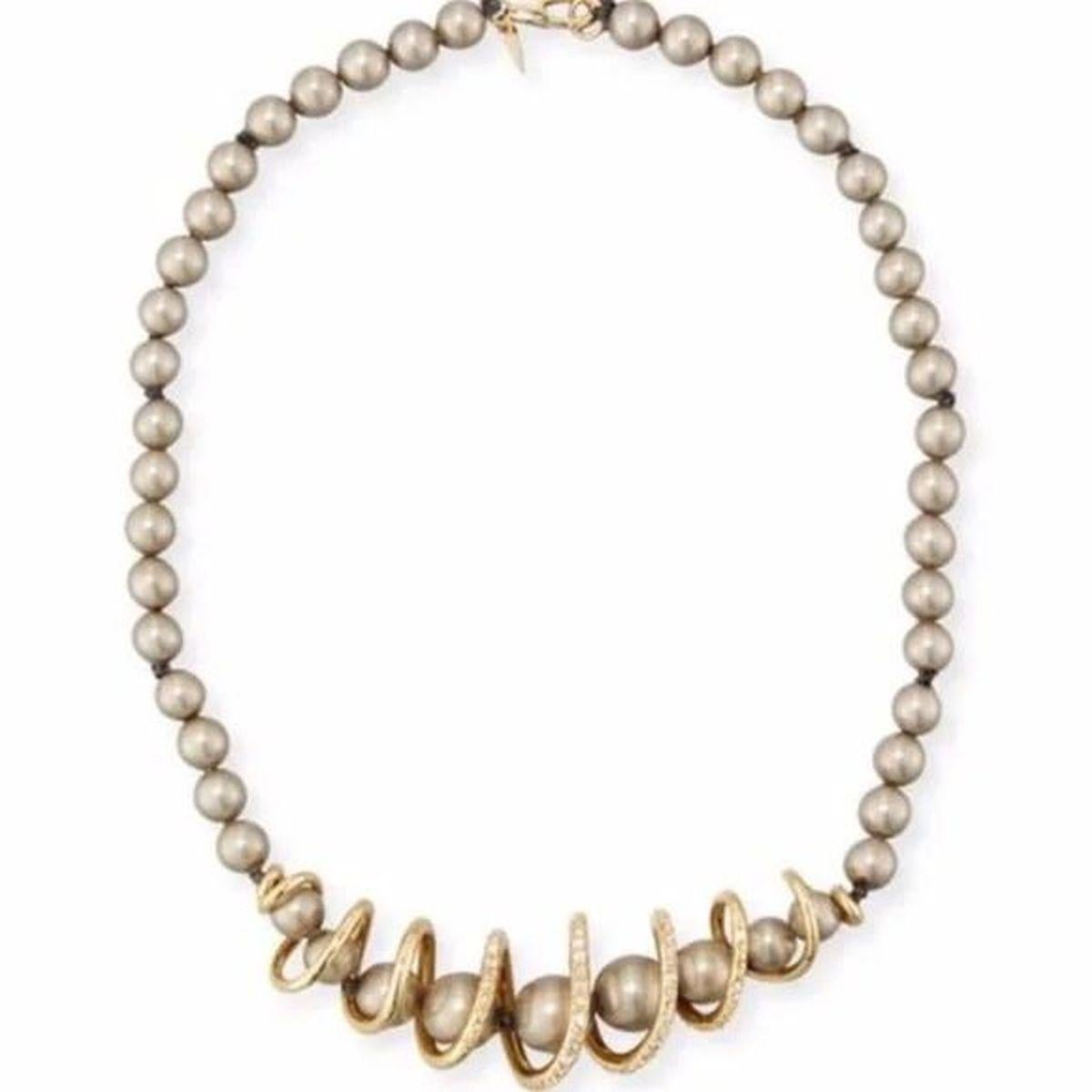alexis bittar pearl necklace