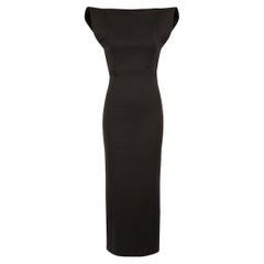 Alexis Black Sleeveless Column Midi Dress Size S