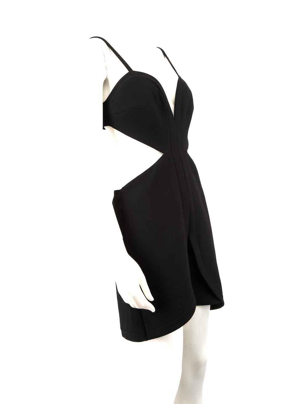 CONDITION is Very good. Hardly any visible wear to dress is evident on this used Alexis designer resale item.
 
 
 
 Details
 
 
 Model: Tokyo
 
 Black
 
 Polyester
 
 Dress
 
 Mini
 
 Back cut out detail
 
 Sweetheart neckline
 
 Back button and