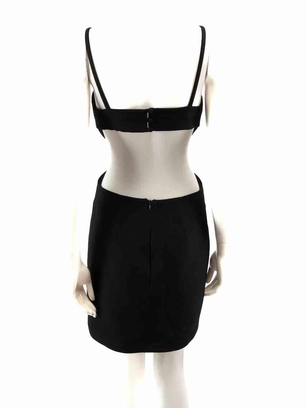 Alexis Black Tokyo Cut Out Mini Dress Size M In Good Condition For Sale In London, GB