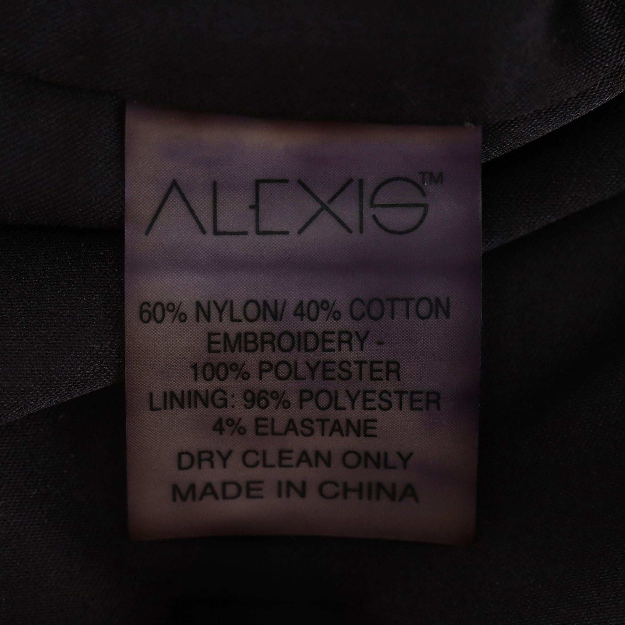 Alexis - Robe midi en dentelle florale en vente 2