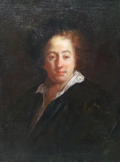 Self-Portrait de l'Artistics - French 18th century art Old Master oil painting