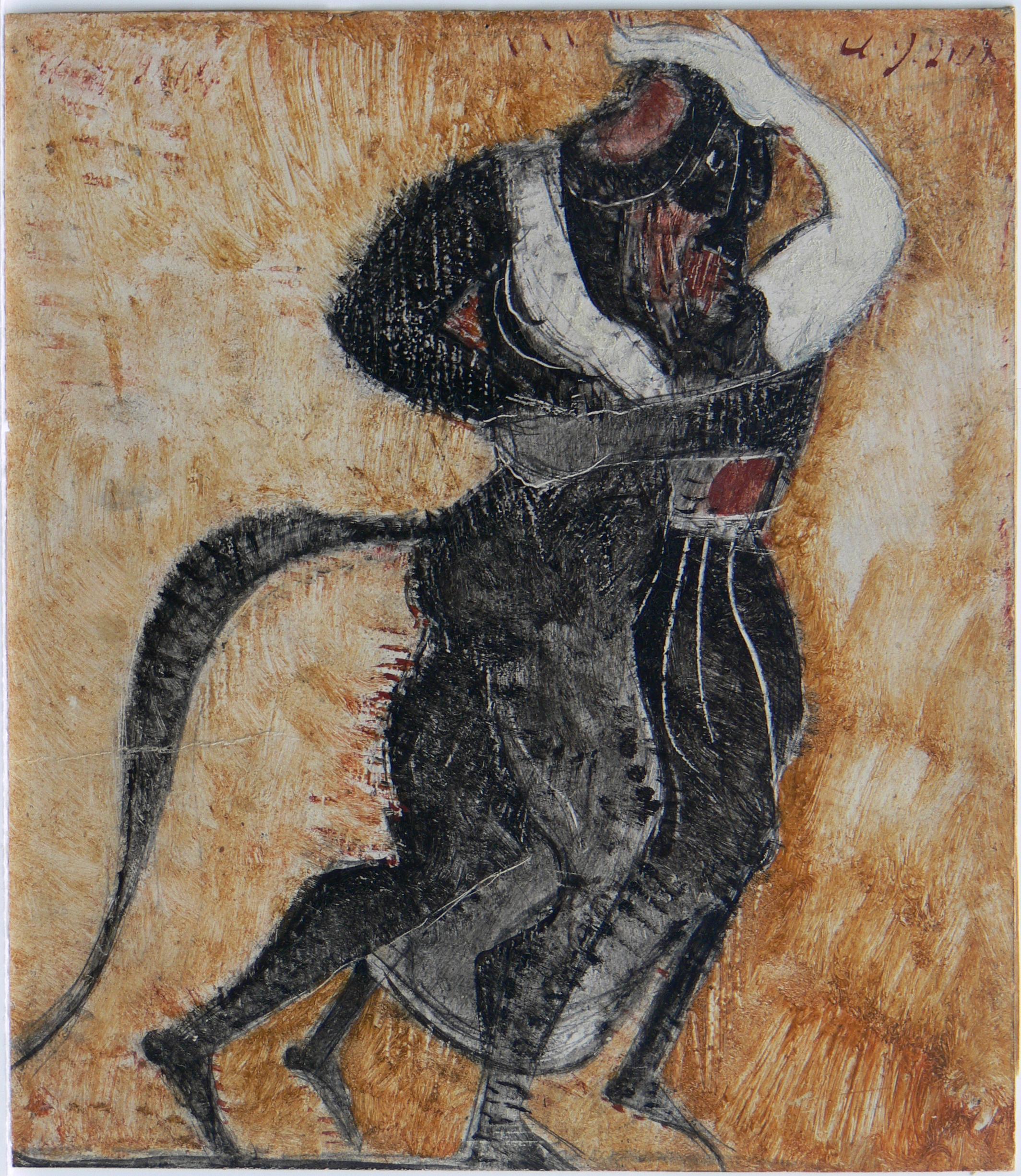 Figurative Painting Alexis Gritchenko - Centaure et une femme