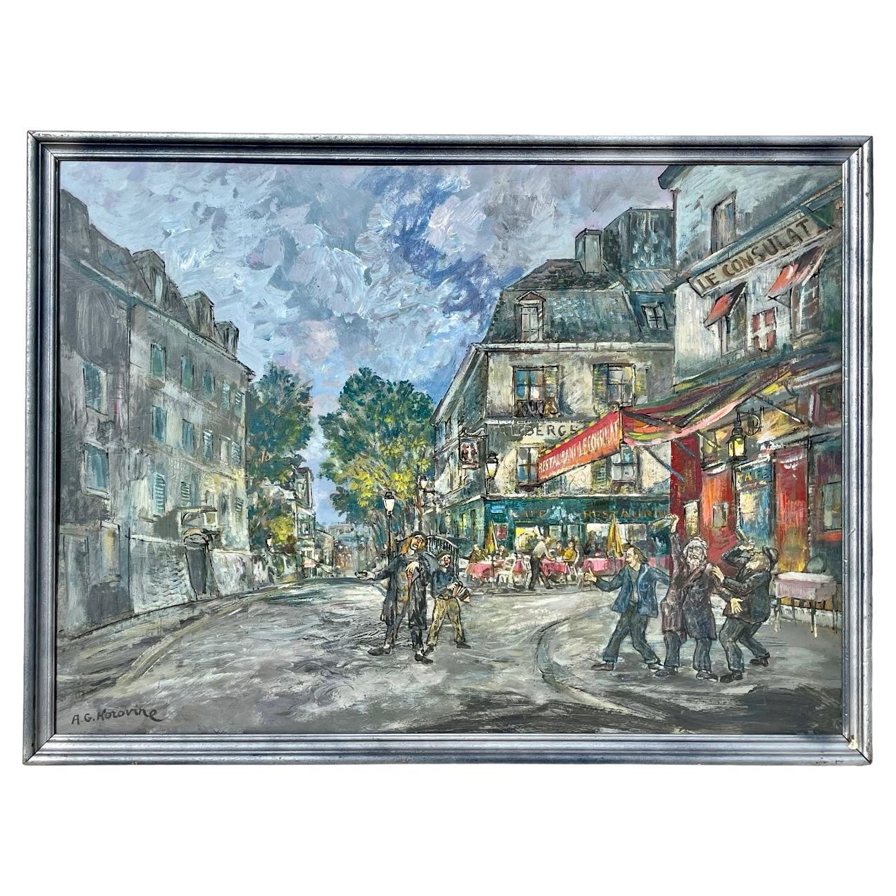 Alexis Guy KOROVINE (1928-?) - Montmartre, Le Soir For Sale