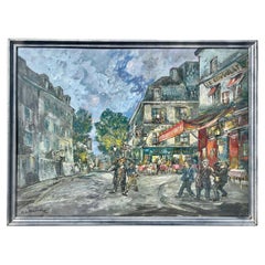 Vintage Alexis Guy KOROVINE (1928-?) - Montmartre, Le Soir