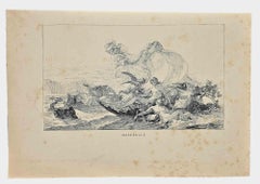 Antique Celestial Scene - Lithograph by Alexis-Joseph Mazerolle - Late-19th Century