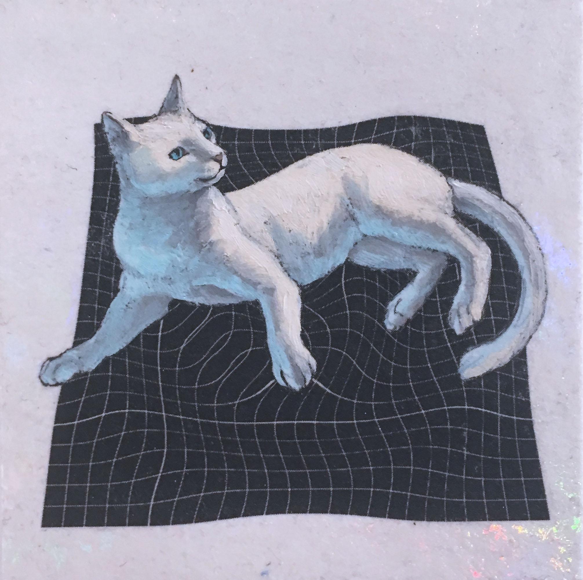 Alexis Kandra Animal Painting - Ice Cat