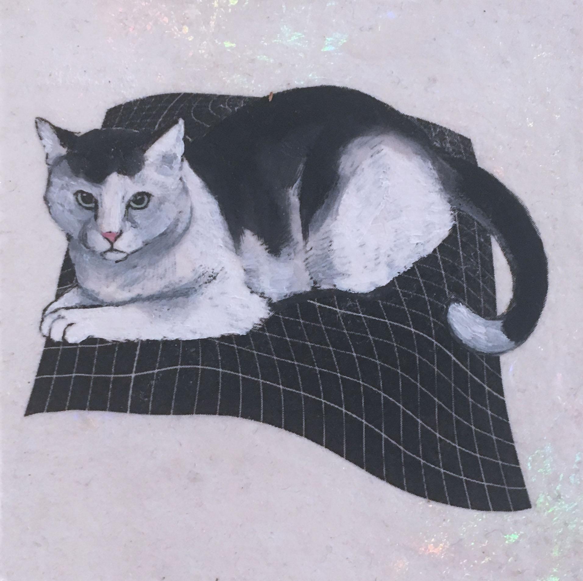 Alexis Kandra Animal Painting - Staring Cat