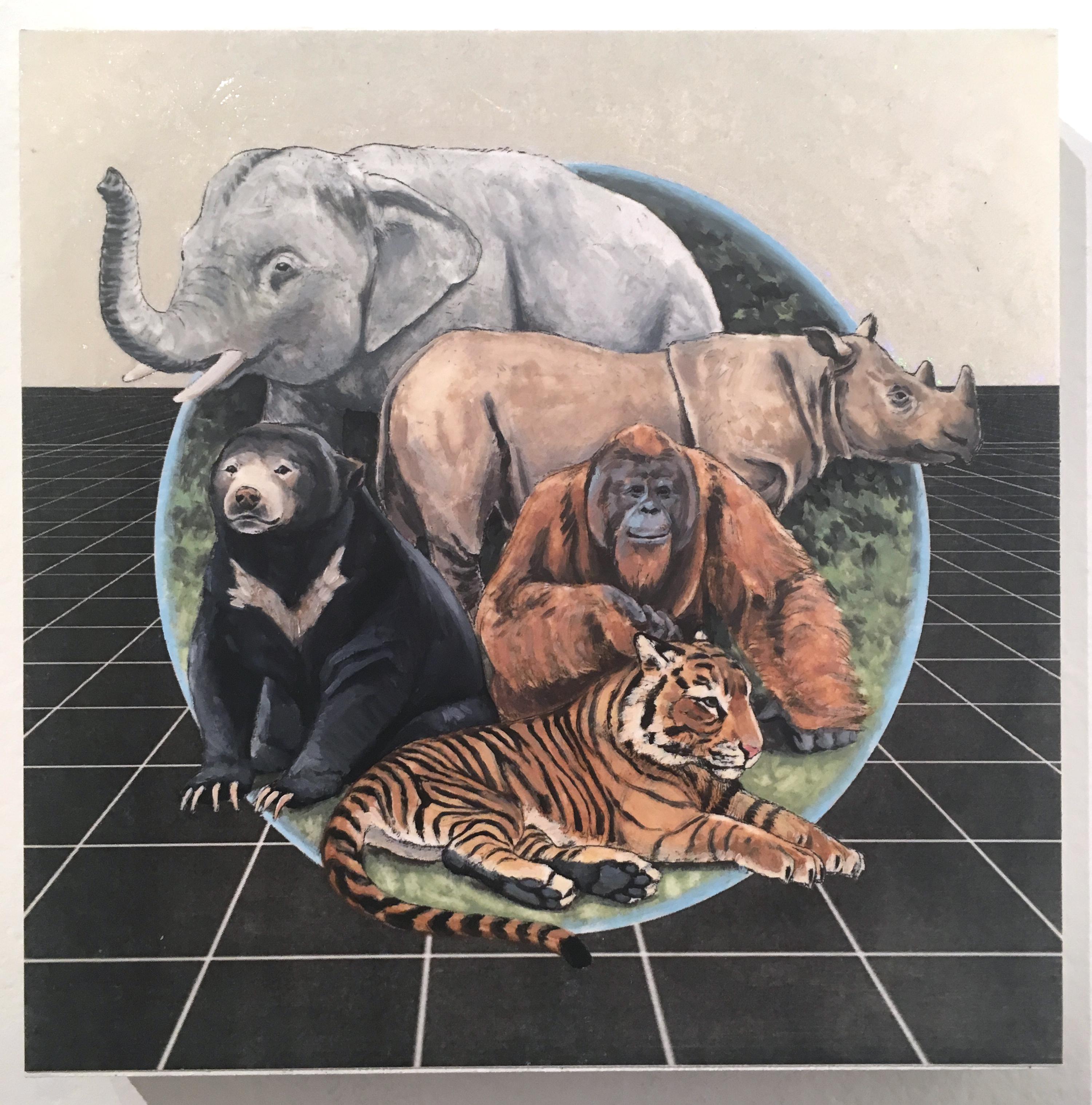 Sumatra and Borneo, 2019 - Painting by Alexis Kandra