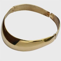 Alexis Kirk Gold Plated Choker Necklace circa 1980s