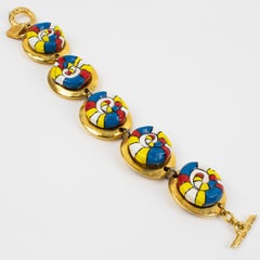 Pulsera de eslabones Alexis Lahellec Cabujones estilo Niki de Saint Phalle