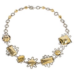 Alexis Lahellec Paris Bi-Color Metal Necklace