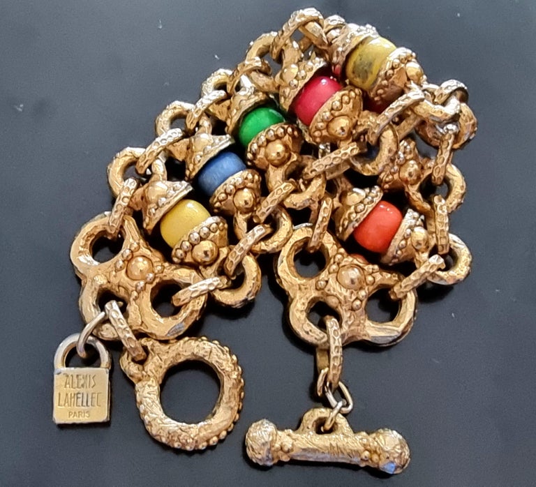 Alexis LAHELLEC Paris, massive fancy BRACELET, High jewelry Paris 