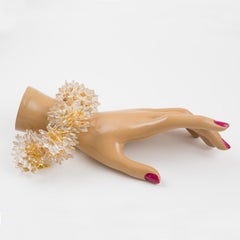 Übergroßes Lucite-Gliederarmband von Alexis Lahellec Paris