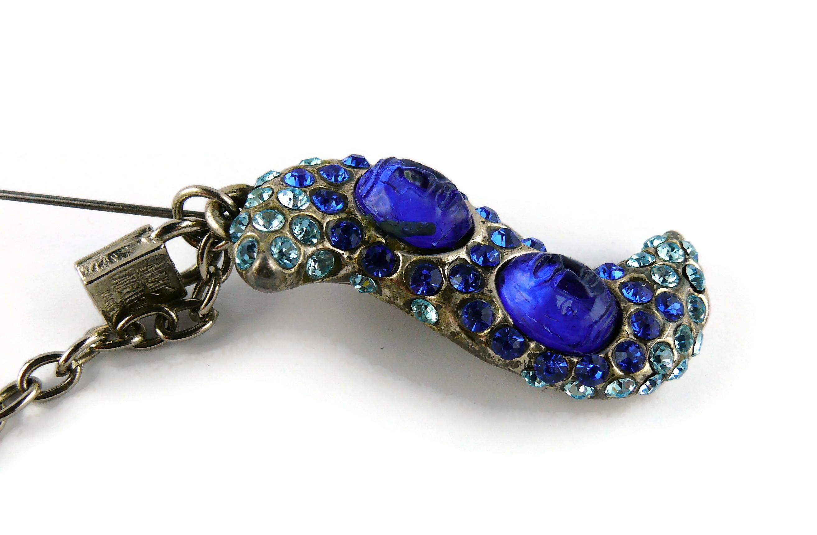 Übergroße Vintage-Anstecknadelbrosche mit Juwelen von Alexis Lahellec Damen im Angebot